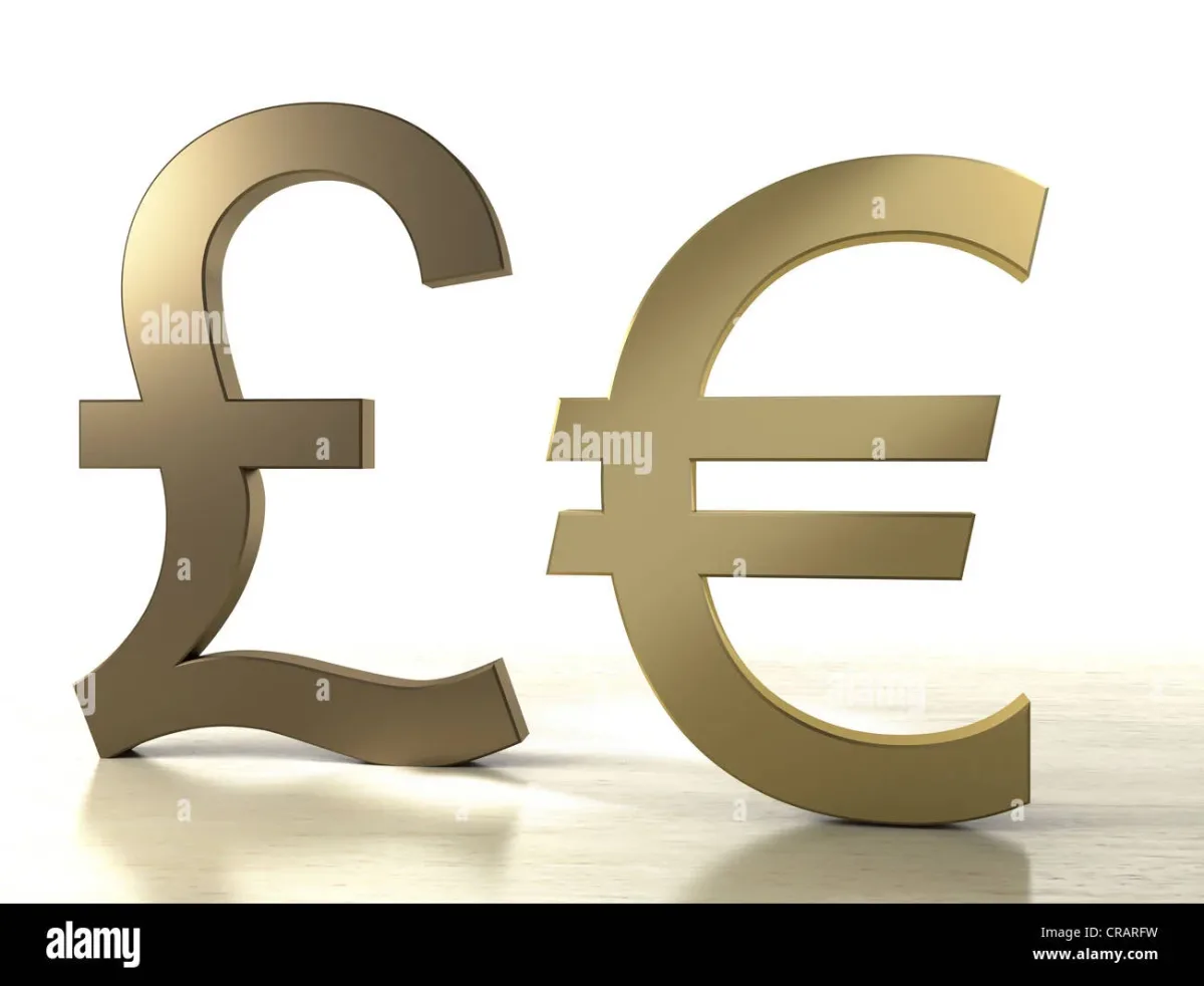 pound-symbol-and-euro-symbol-made-of-brass-CRARFW